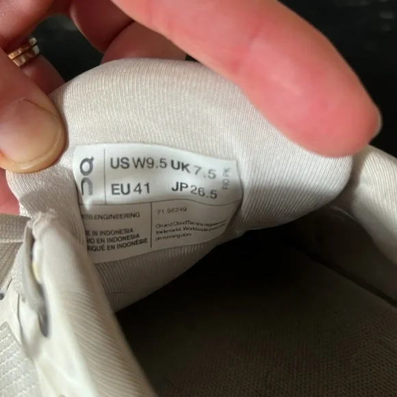 On Cloud Women's Athletic Shoes - White, Pink, Green - Picture 7 of 7